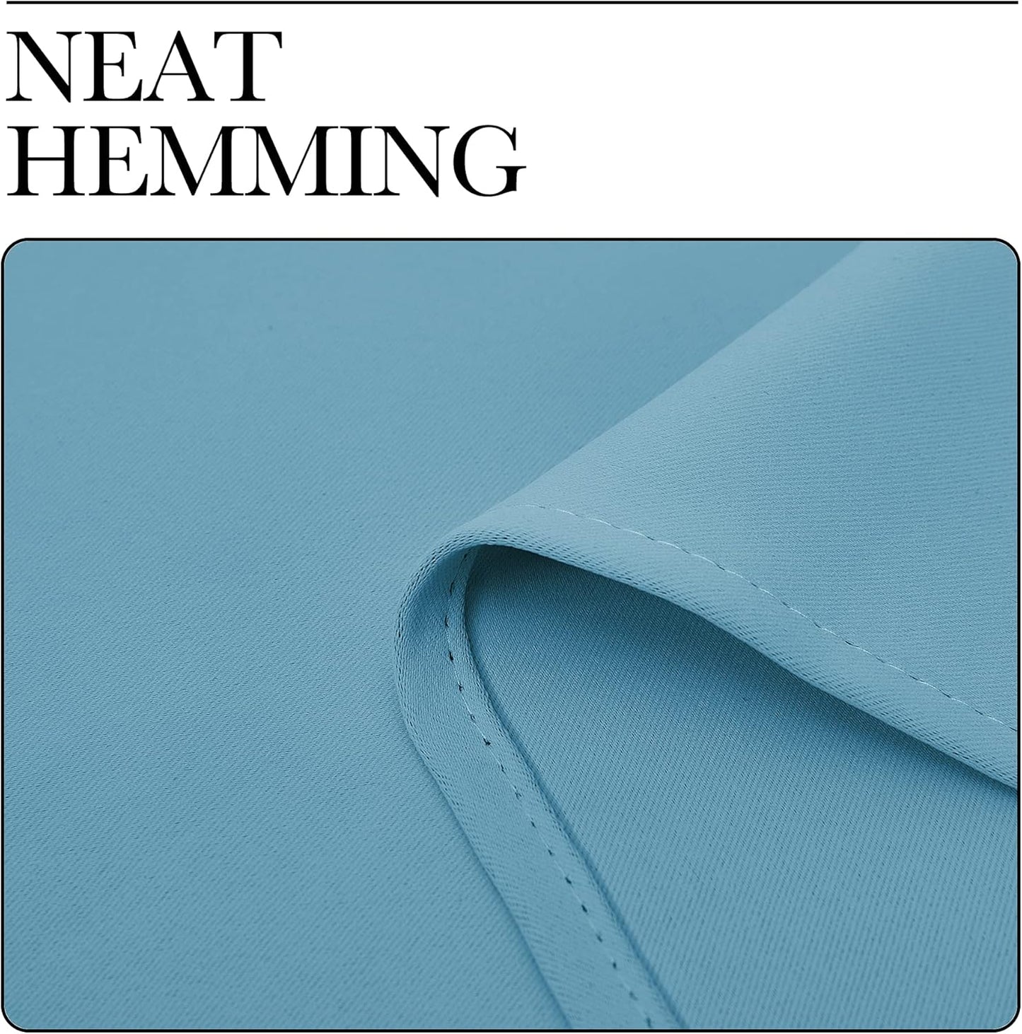 NICETOWN Teal Blue Blackout Curtains - 102 Inches Long, Thermal Insulated Drapes for Large Windows | 2 Panels, 55" Wide