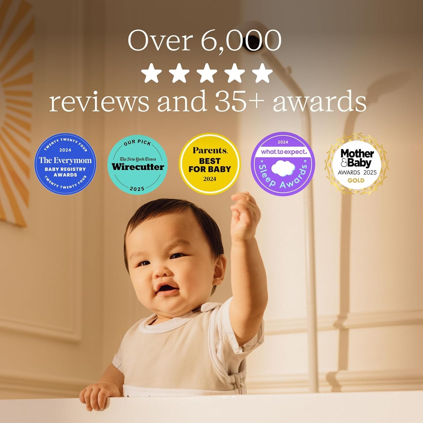 Nanit Pro Smart Baby Monitor - 1080p Wi-Fi Video Camera with 2-Way Audio & Night Vision | Remote Baby Monitoring