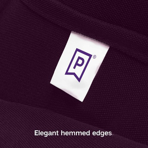 Gee Di Moda Square Tablecloth - 85 x 85 Inch Eggplant Table Cloth for Large Square or Round Tables - Heavy Duty Washable Fabric - for Buffet Table, Holiday Party, Dinner, Wedding & Baby Shower