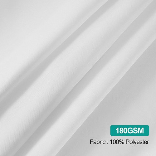 EMART 2 Pack White Table Cloth Rectangle 60 x 102 inch Tablecloth for 4-6 Foot Rectangle Tables Washable, 180 GSM Thickened Polyester Fabric Tablecloth for Party & Wedding Decorations