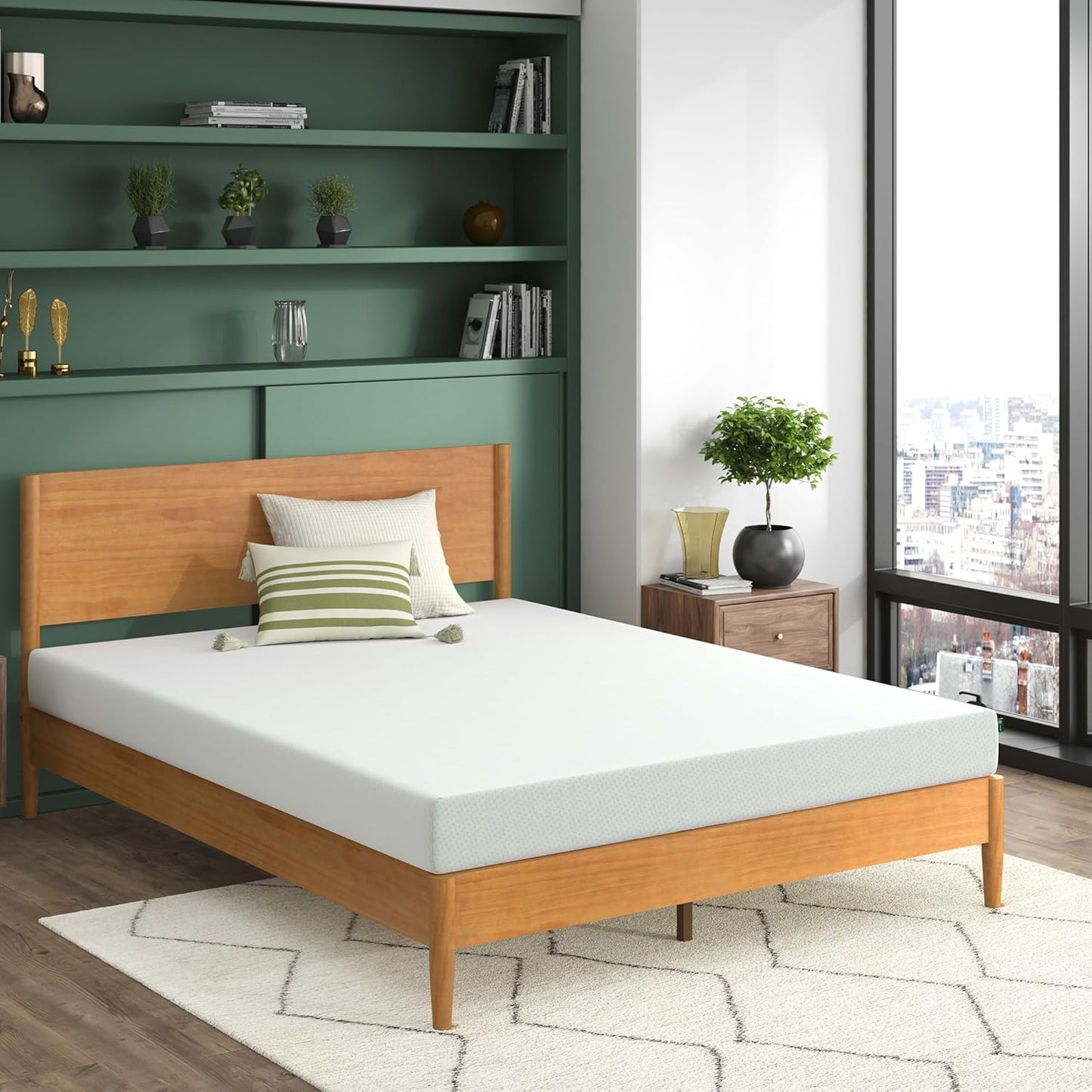 Zinus 6 Inch Green Tea Memory Foam Mattress - Full Size, Fiberglass Free, CertiPUR-US Certified