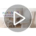Mayfair NextStep2 Elongated Toilet Seat with Built-In Potty Training, Slow-Close, Removable, White - Family & Space-Saving