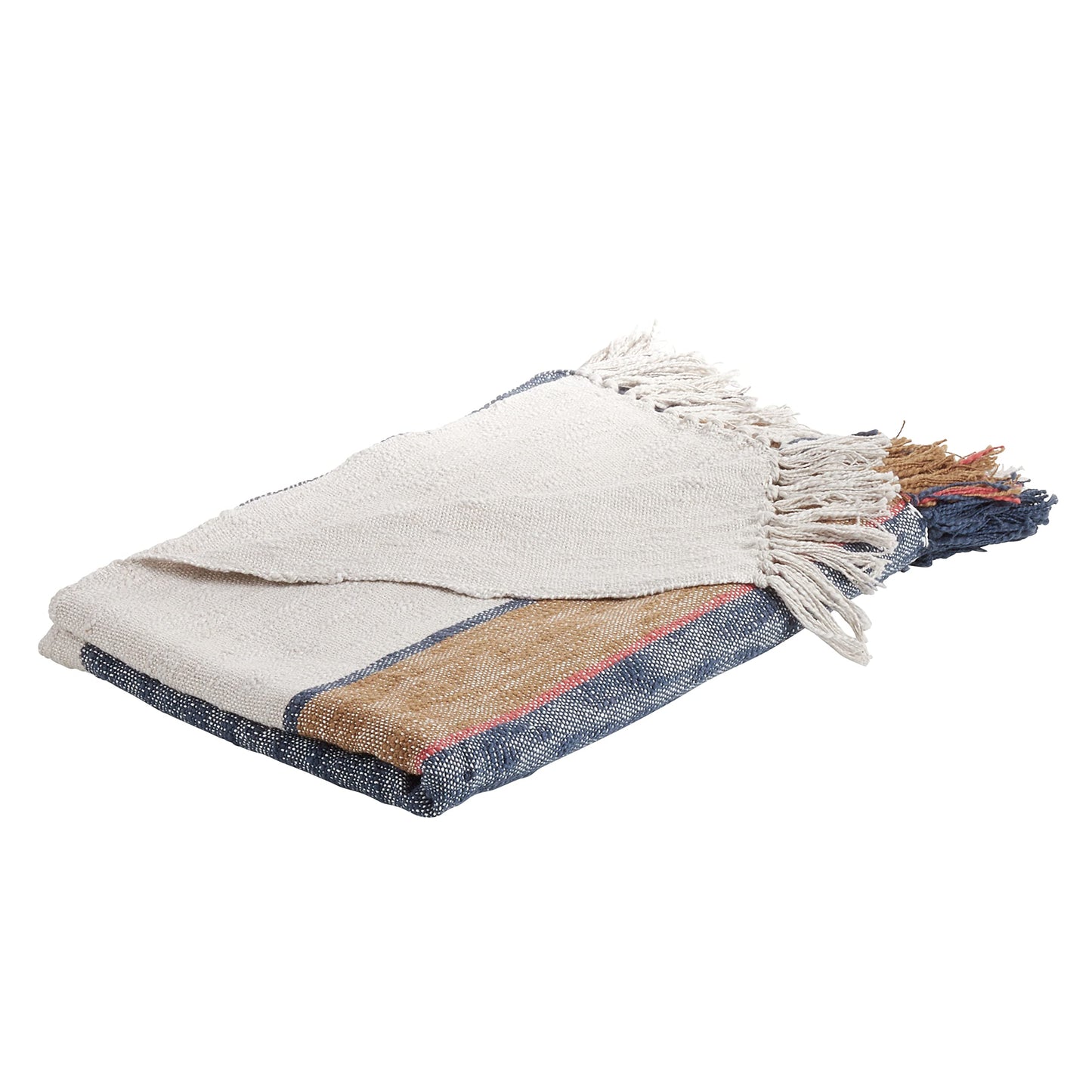 SARO LIFESTYLE Striped Throw Blanket