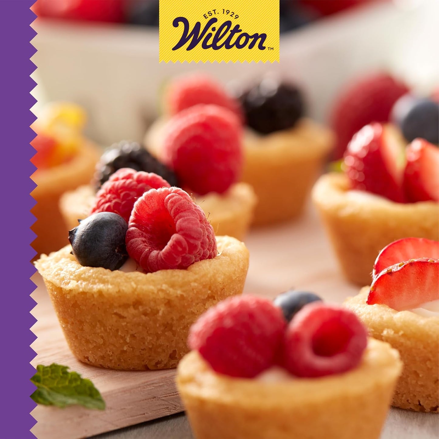 Wilton Gold Non-Stick Mini Muffin Pan - Perfect for Cupcakes & Muffins - PFAS-Free, Scratch Resistant - 16 x 10 Inch, 24 Cups