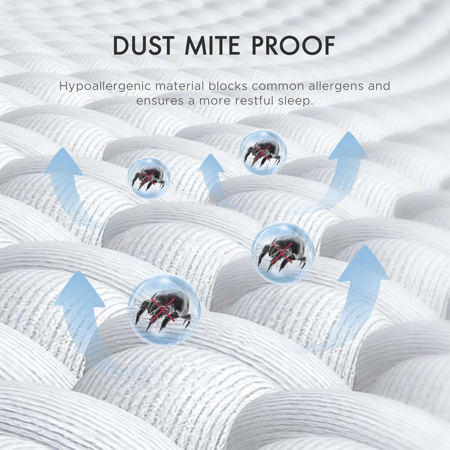 Degrees of Comfort Water Resistant Mattress Encasement Cal King Size 15-18'' Inch Deep Pocket | Zipper Design w/Cotton Cover, 3M Scotchgard Stain Resistant |Breathable and Cooling Protector