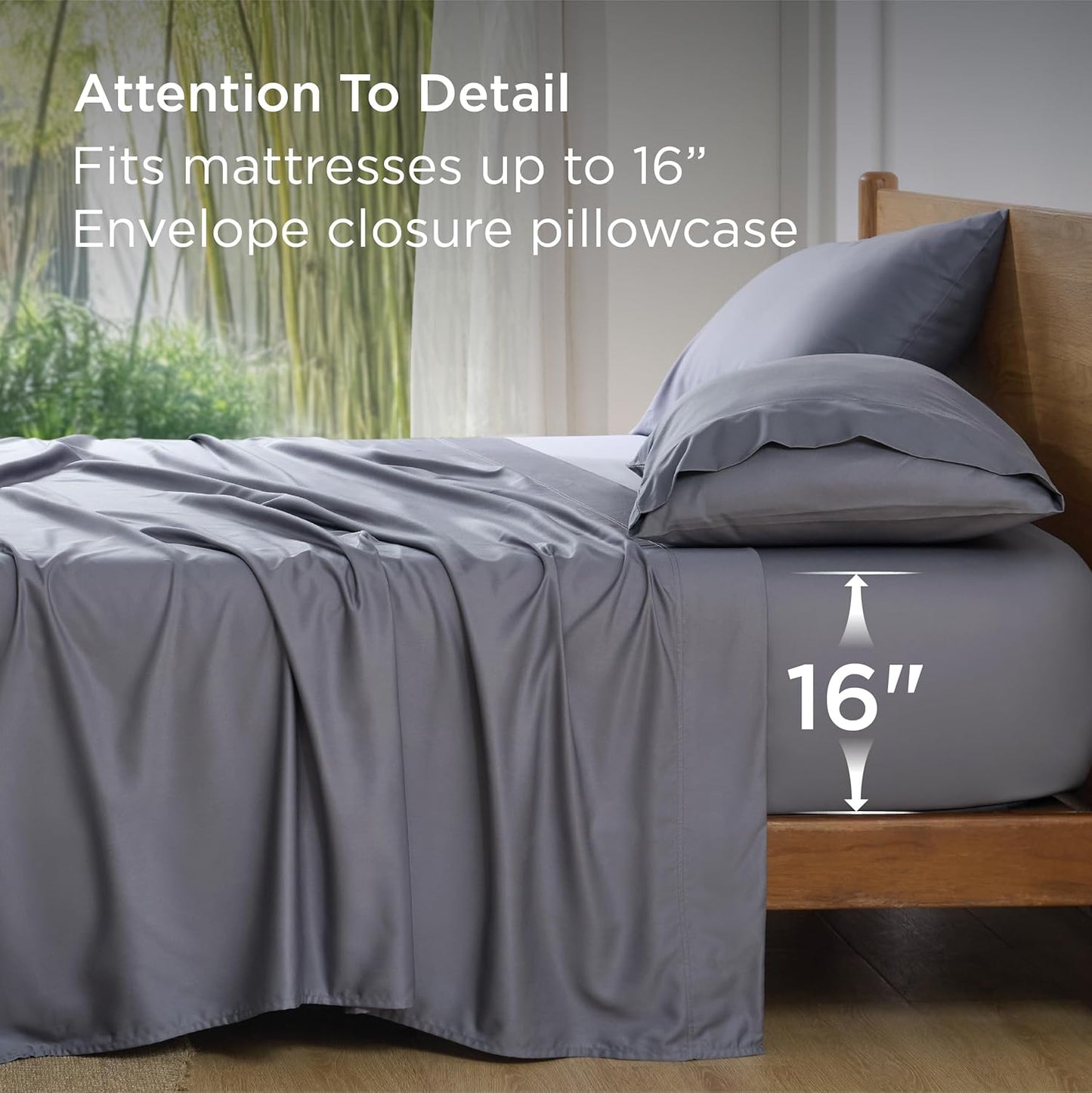 Skiennix Cooling Sheets - Free Rayon Blend Sheets Included | Soft, Breathable Comfort