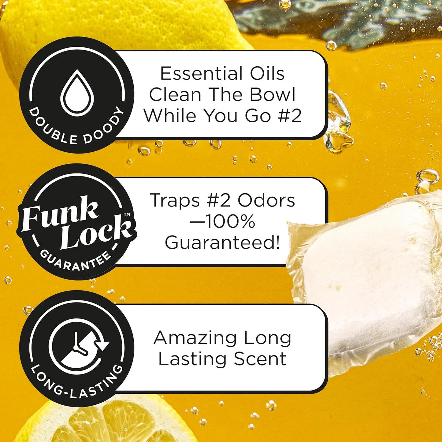 Poo-Pourri Before-You-Go Toilet Potty Pods - Original Citrus Scent, 5 Ct | Bathroom Deodorizer & Cleaner