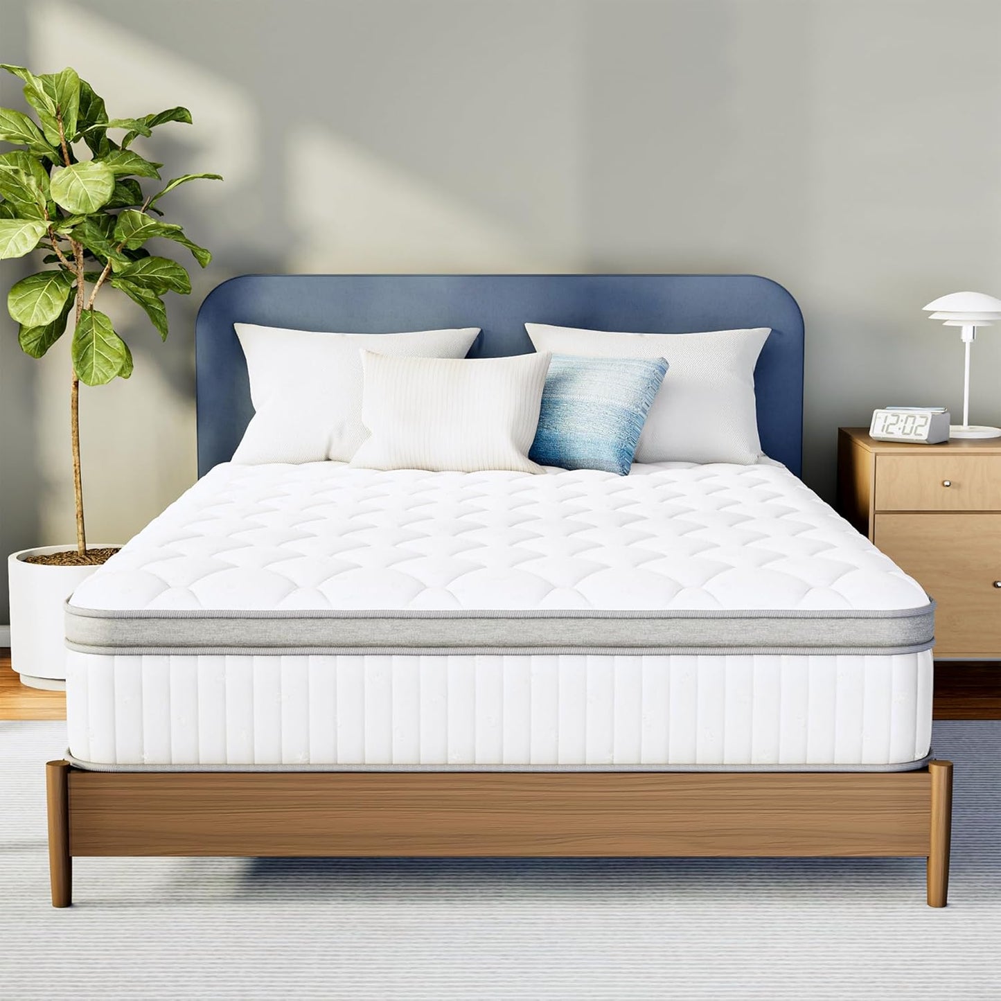 Neo Sleep King Size Mattress - 12 Inch Hybrid Comfort with Cooling Gel Memory Foam & Pocket Springs