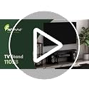 Furinno Turn-S-Tube Wide TV Entertainment Center - Columbia Walnut/Black