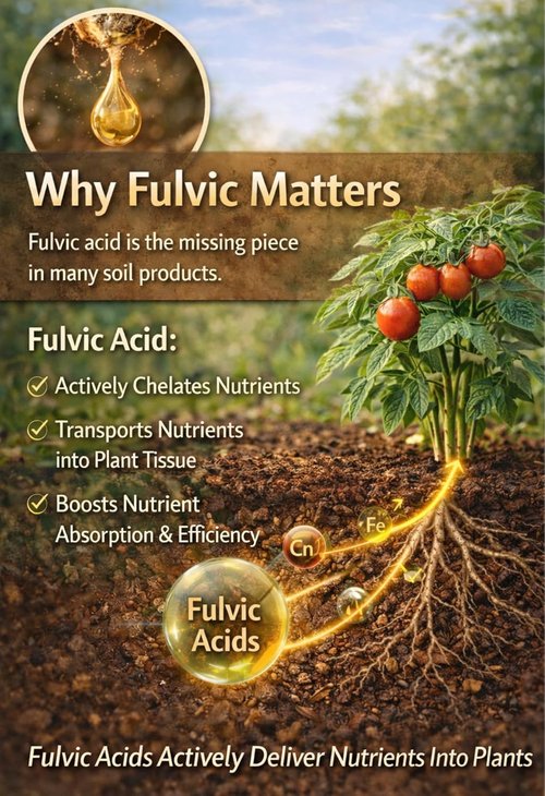 Humic & Fulvic Acid Soil Conditioner Concentrate by Soil Renewal - Quart Size for Enhanced Growth
