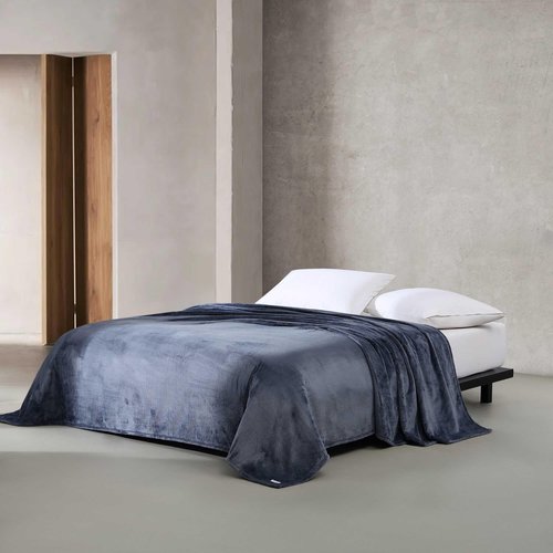 Calvin Klein - Queen Blanket, Soft Plush Bedding, Medium Weight Bed Blanket (Slate Blue, Queen)