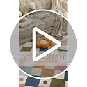 Kids Nursery Rug - 5x7 Colorful Playroom Carpet with Non-Slip Backing - Diamond Circus Design