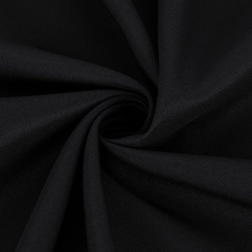 Fitable 6 Pack Black Round Table Clothes - 70 Inches in Diameter - Stain Resistant and Washable Tablecloths, Polyester Fabric Table Covers for Wedding, Party, Banquet, Gathering