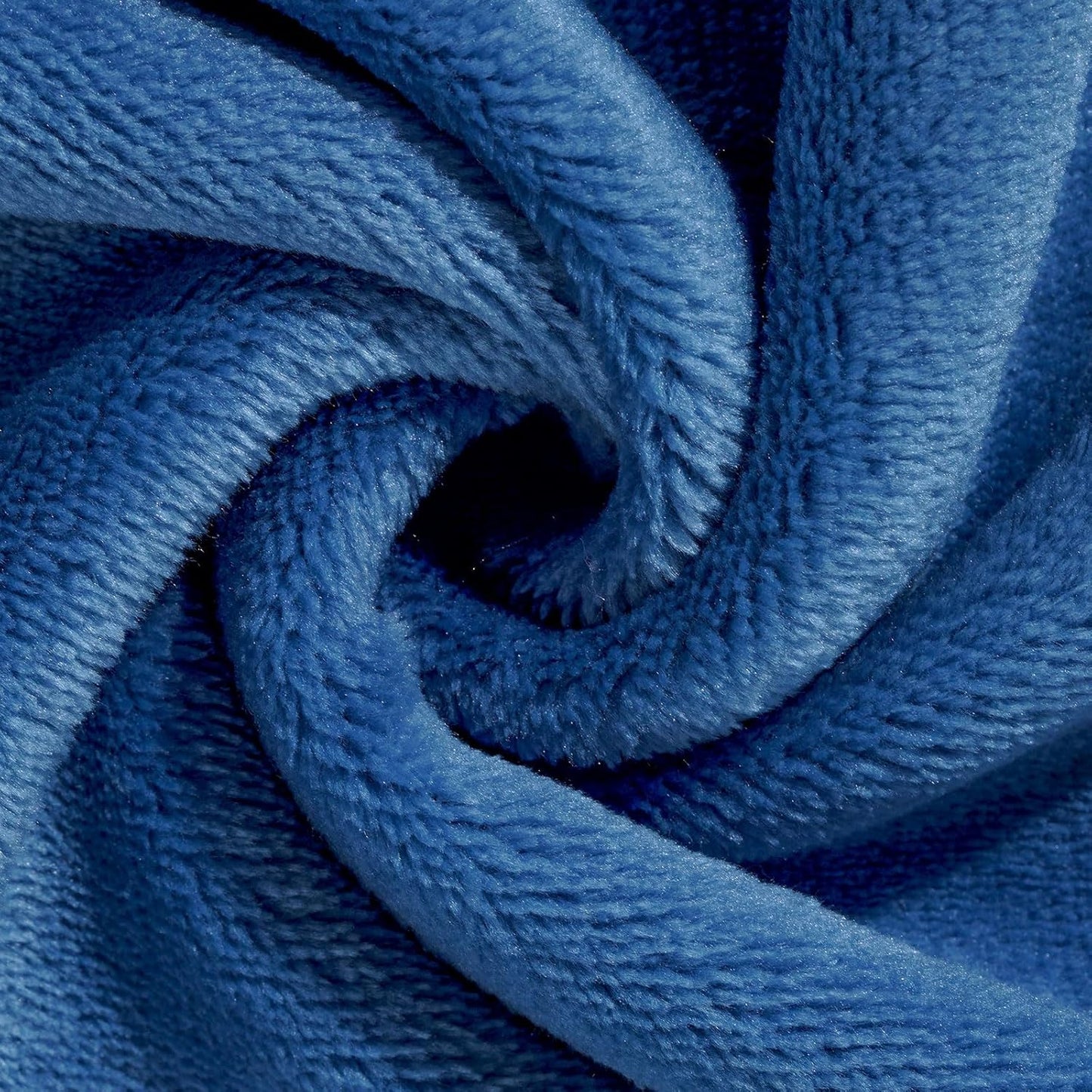 Skiennix Flannel Fleece Bed Blanket - Soft, Lightweight & Cozy Microfiber | Blue Twin (60"x80")