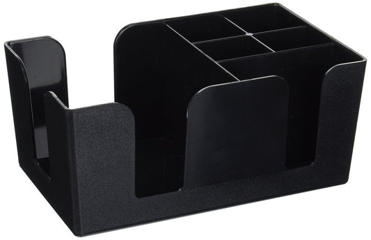Winco Condiment Caddy 6 Compartment, Plastic