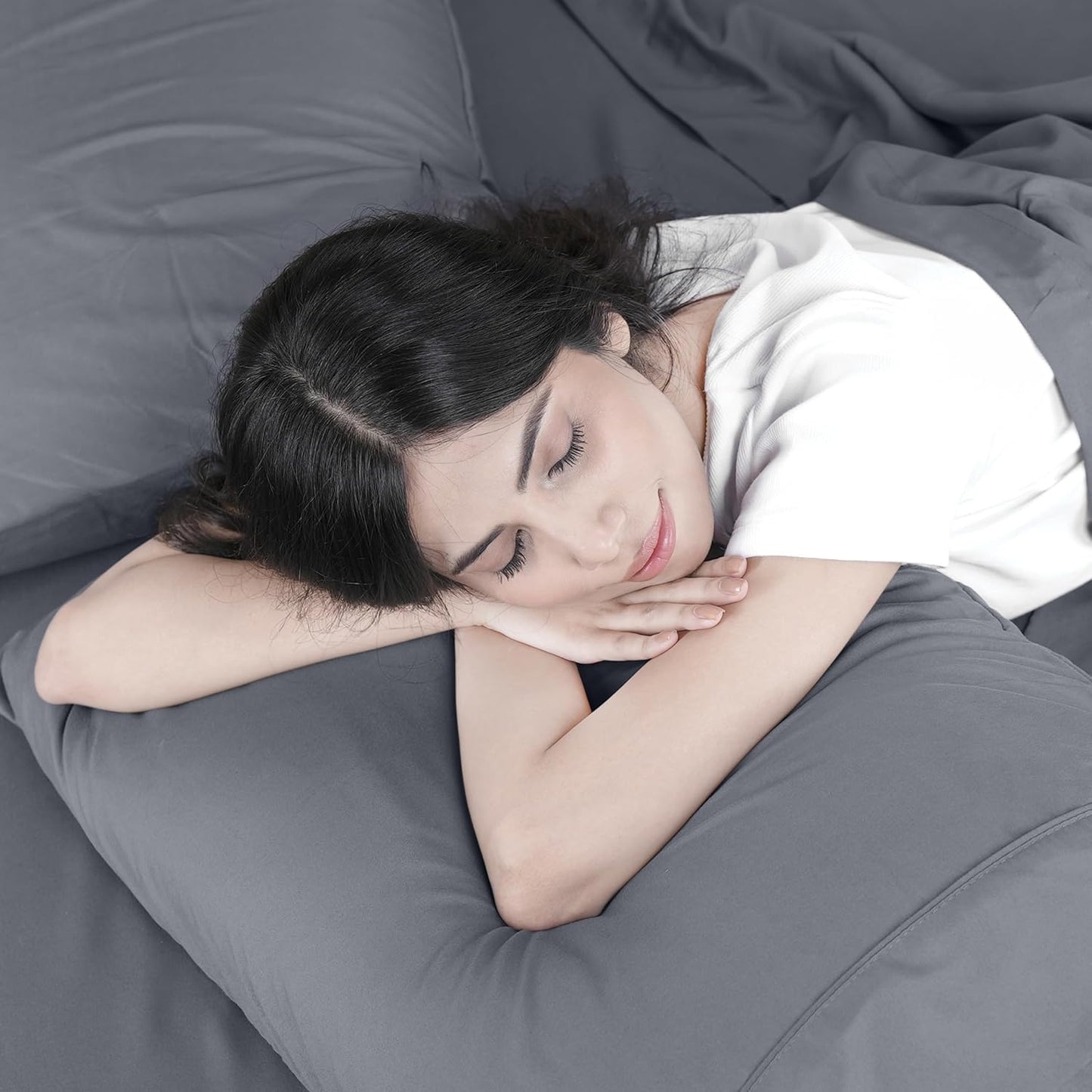 Utopia Bedding Twin Bed Sheets Set - Soft Brushed Microfiber | Fade & Shrinkage Resistant - Grey