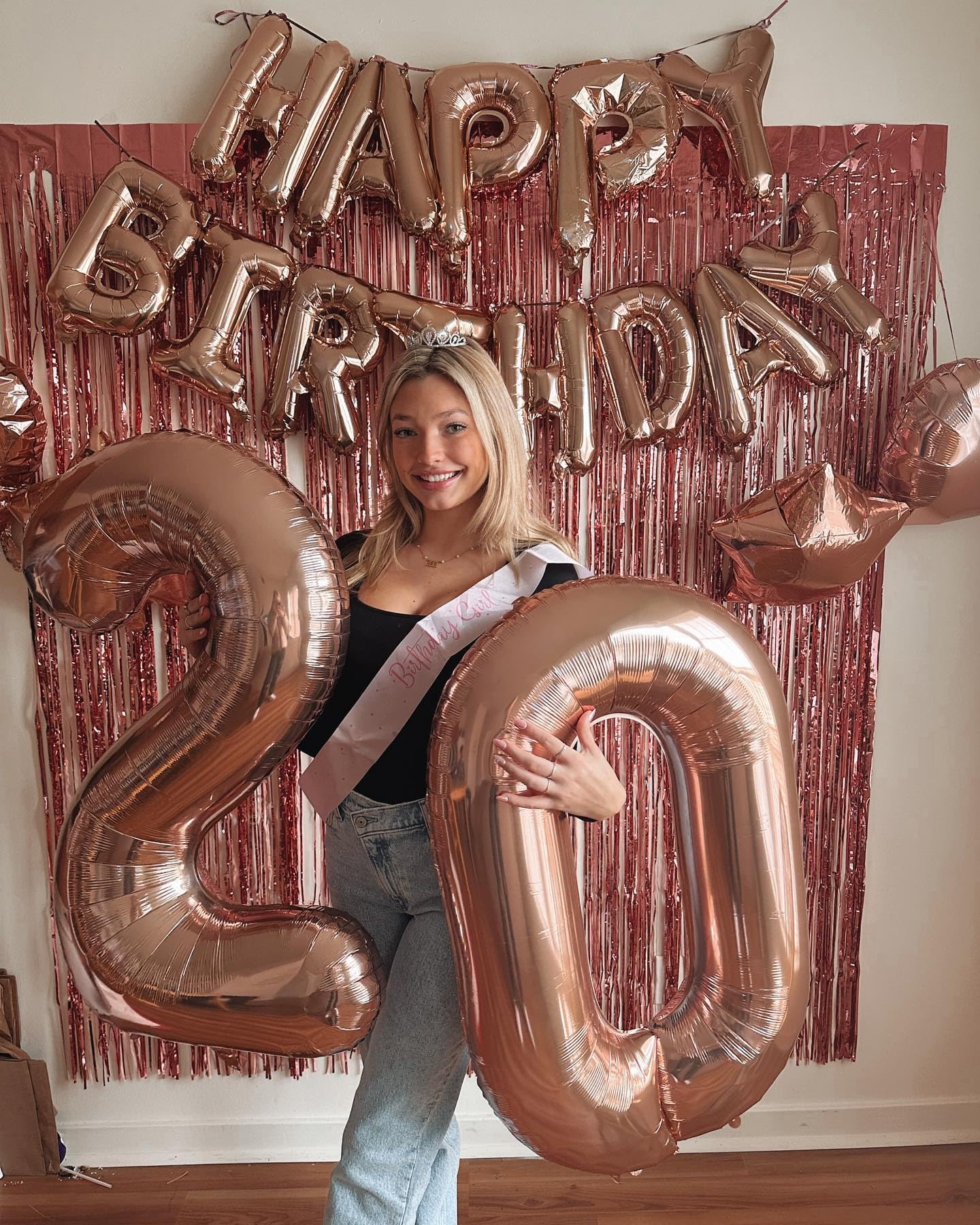 Rose Gold Number 10 Balloon 40 inch, 10 Number Balloons, 10th Birthday Decorations for Girls Boys, 10 Year Old Rose Gold Party Supplies
