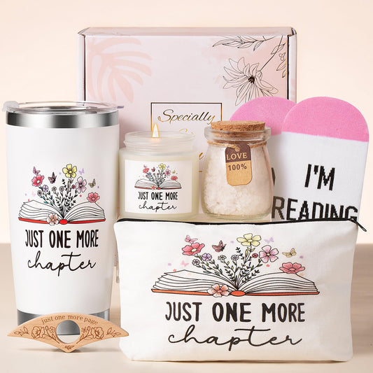 Aeenr Book Lovers Gifts for Women-6 PCS Christmas Bookish Gifts for Readers Book Club Bookworm Teacher Bookaholic Librarian Reading Birthday Valentines Mothers Day