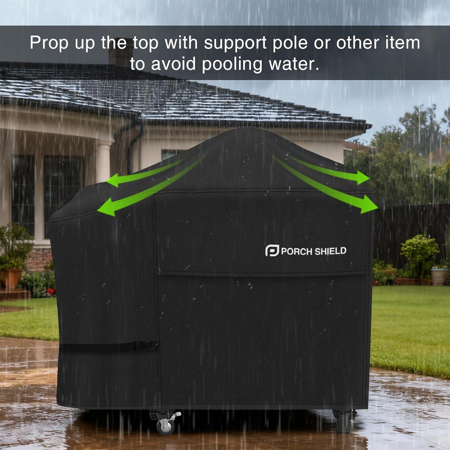 Porch Shield Griddle Cover - Waterproof & Fade Resistant for 28" Blackstone Griddle | Fits Most 2 Burner Grills