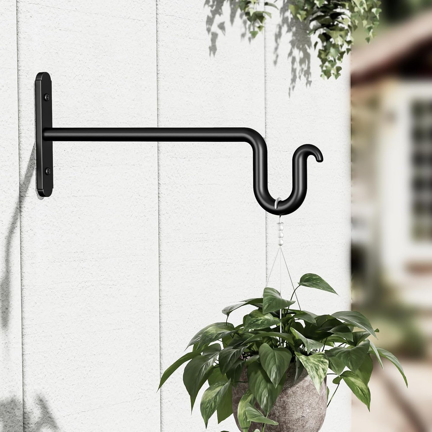 Skiennix Hanging Plant Brackets - 10 Inch Plant Hangers for Indoor/Outdoor Use | 2 Pack for Baskets & Lanterns