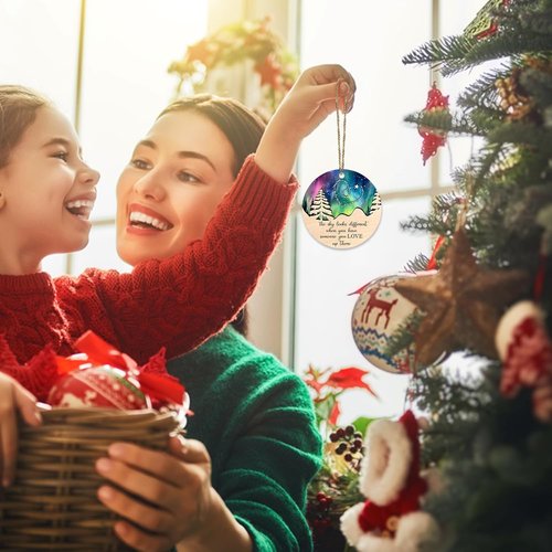 Hyturle Memorial Christmas Ornaments - Suncatcher Tribute for Loved Ones | Sympathy Gifts for Parents