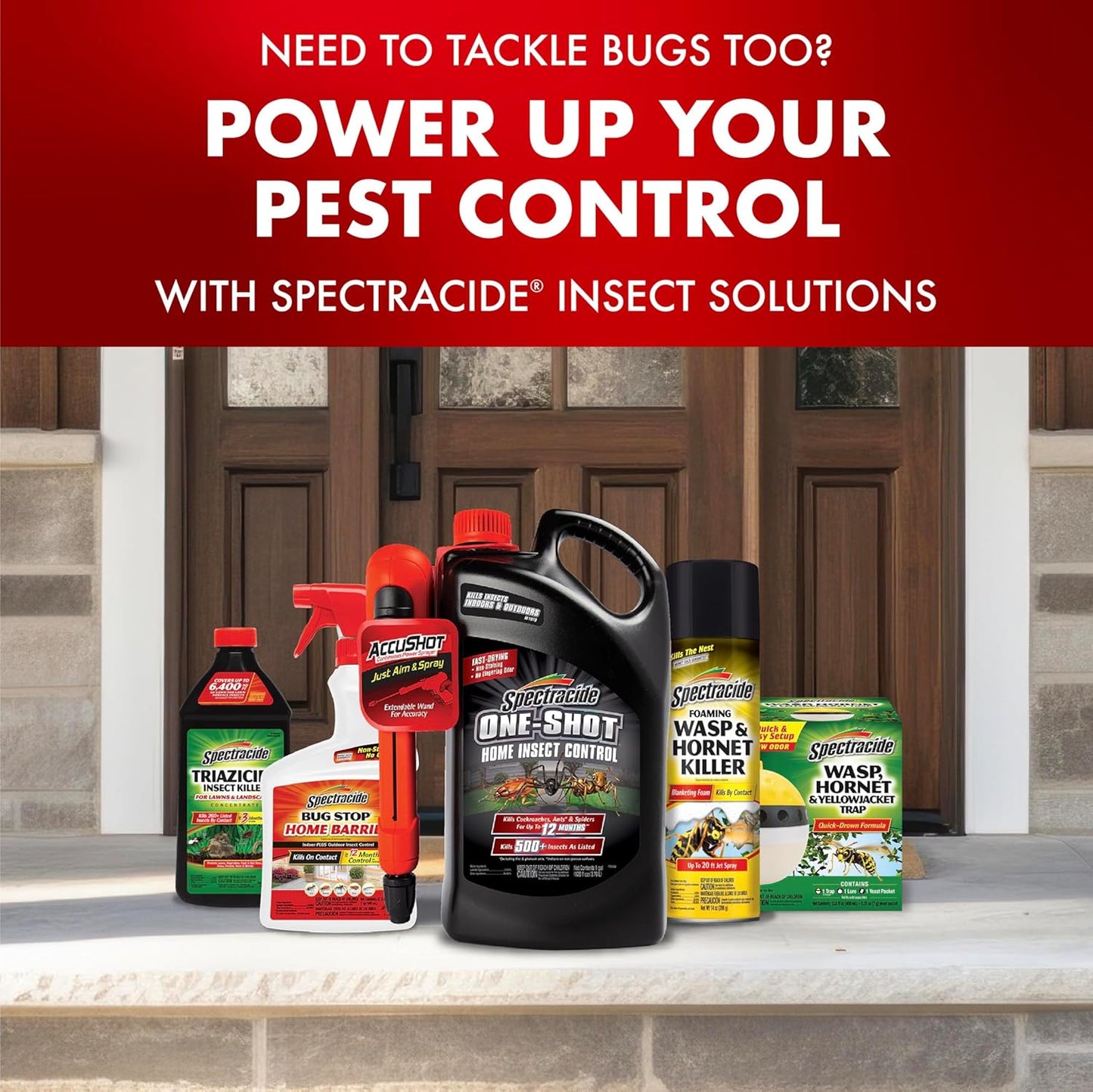 Spectracide Weed & Grass Killer - 1.33 Gallons with AccuShot Sprayer | Kills Weeds to the Root, Rainproof in 15 Minutes