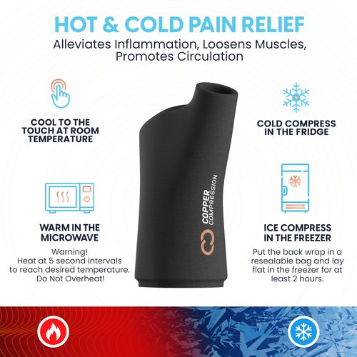 CopperFreeze™ Wrist Sleeve by Copper Compression. Hot & Cold Therapy Support for Pain, Swelling, and Injury Recovery. 360° Copper Infused Relief for Hands, Wrists, and Forearms