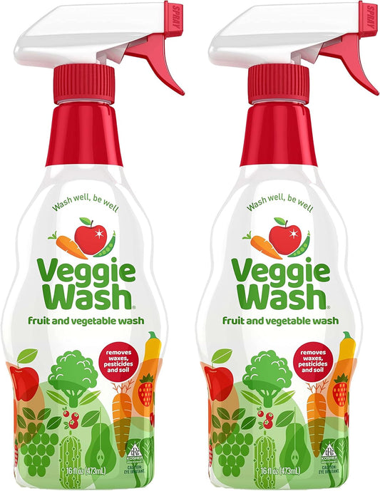 Veggie Wash | Fruit & Vegetable Cleaner - 16 Fl Oz, Pack of 2 for Fresh Produce Care