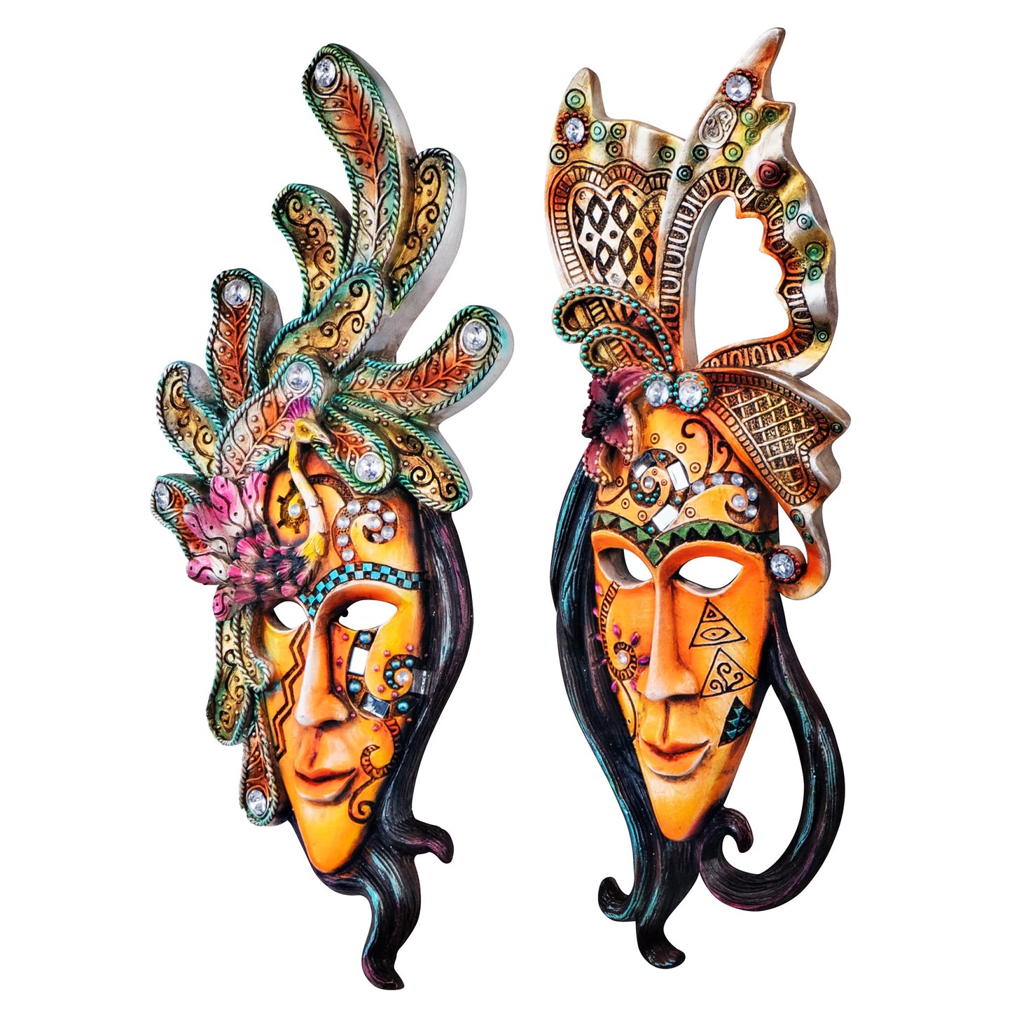 Design Toscano Masquerade at Mardi Gras Mask Wall Sculptures