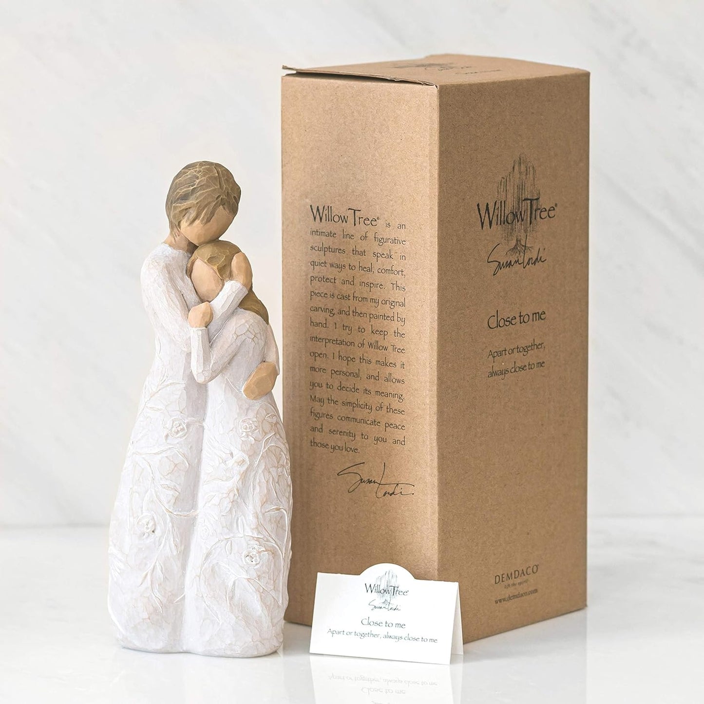 Willow Tree Sculpted Figure - Close To Me | Expresses Loving Relationships Between Mother, Daughter, and Friends