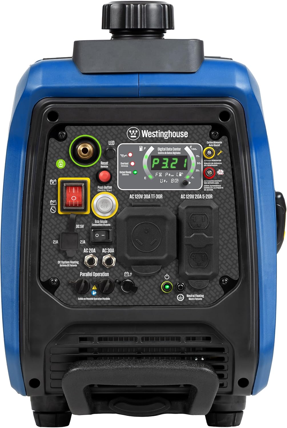 Westinghouse 4000 Peak Watt Portable Inverter Generator - Super Quiet, Dual Fuel, RV Ready, Remote Start