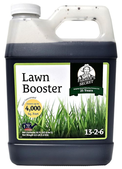 Farmer’s Secret Lawn Booster Fertilizer - Super Concentrated Formula for All Lawn Types | 32oz