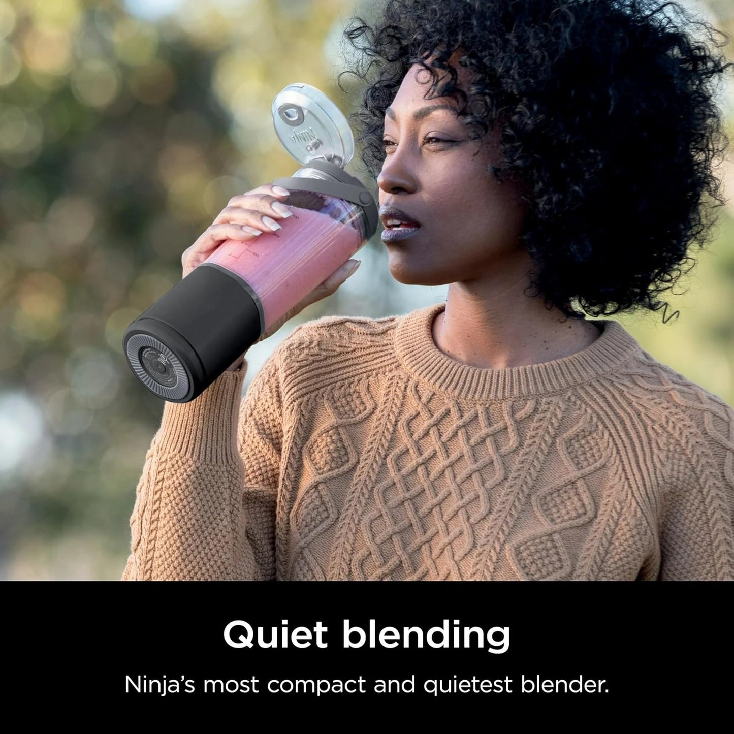 Ninja Blast Portable Blender - 16 oz. Cordless, USB-C Rechargeable, Leak-Proof Lid | Perfect for Smoothies (Black)