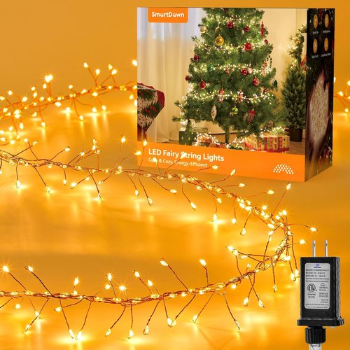 Flowing Fairy Lights - 10FT 388LED Waterproof Twinkle String Lights | 14 Modes for Indoor Christmas Decor