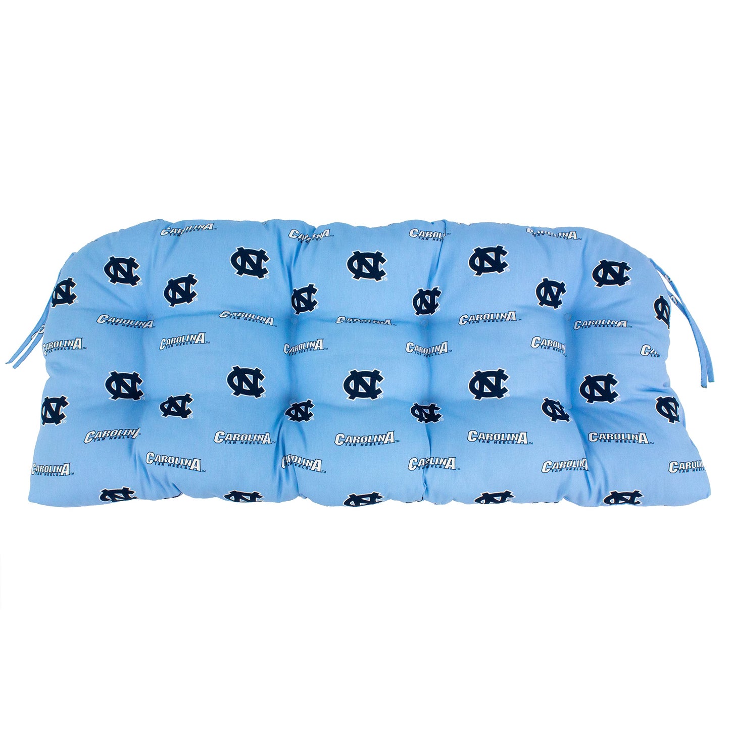 College Covers Comfy Loveseat Settee Cushion, 46 in x 20 in x 3 in, North Carolina Tar Heels