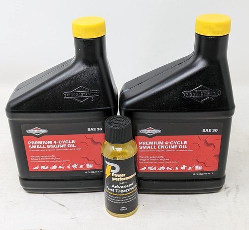 Briggs and Stratton SAE 30 Engine Oil - 18oz Bottle with Fuel Treatment | Pack of 2