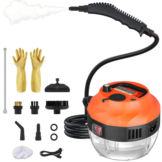 QUICTIGRY Steam Cleaner, 2500W Handheld Steam Cleaner for Home Cleaning, 15s Fast Heating, Portable Steamer for Car Detailing, Upholstery, Kitchen, Bathroom, Handheld Steamer for Cleaning House