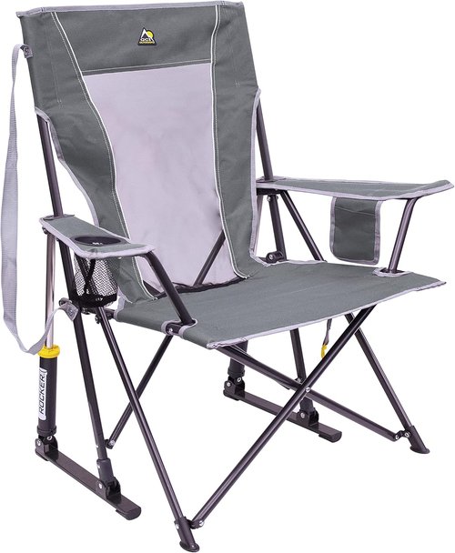 GCI Outdoor Comfort Pro Rocker - Portable Outdoor Rocking Chair with Beverage Holder | Lightweight Design