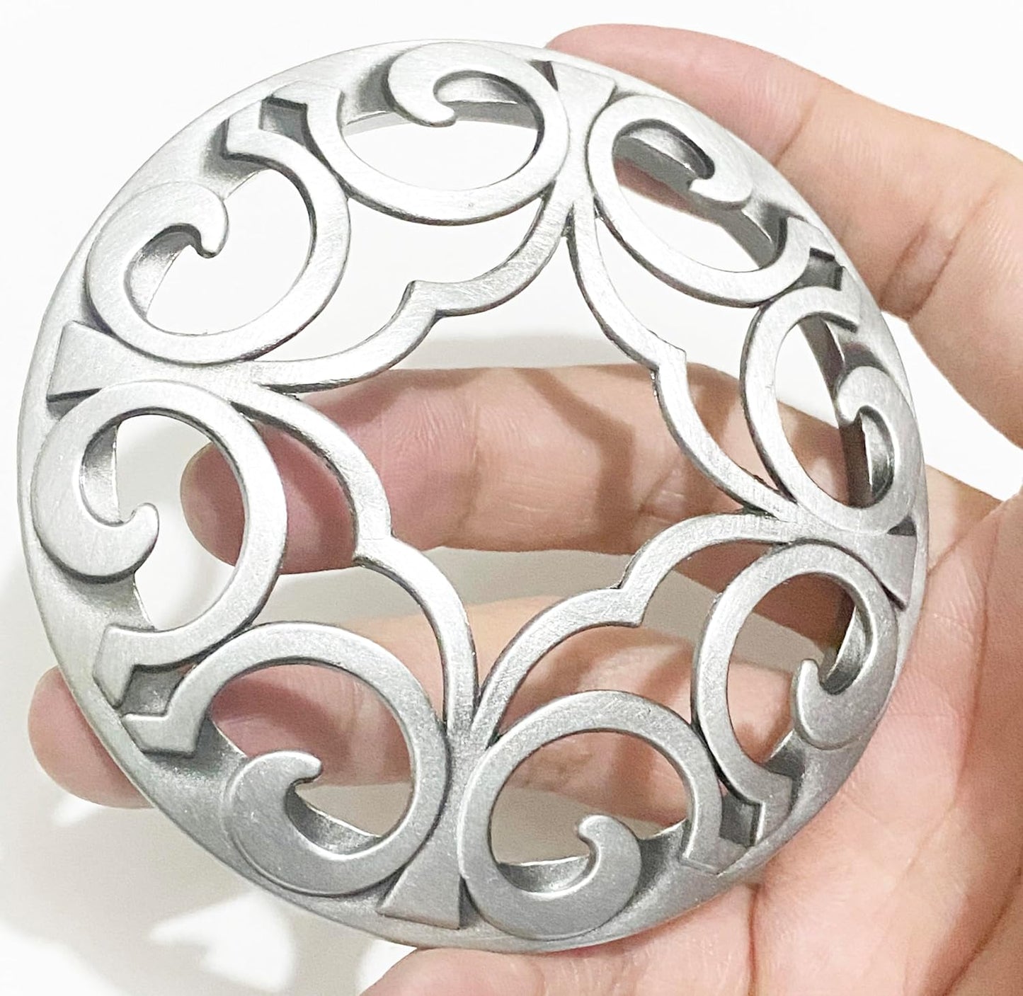 Silver Space Scented Candle Toppers - Stylish Covers to Enhance Jars & Prevent Touch | Perfect Candle Accessories for Women