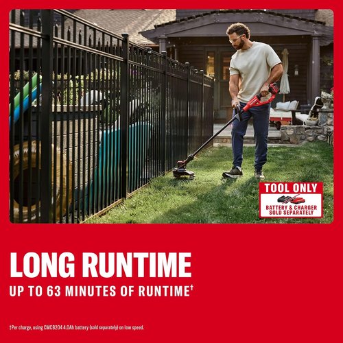 CRAFTSMAN V20 Cordless String Trimmer & Lawn Edger - 13-Inch, 63 Minutes Runtime, Easy Handling