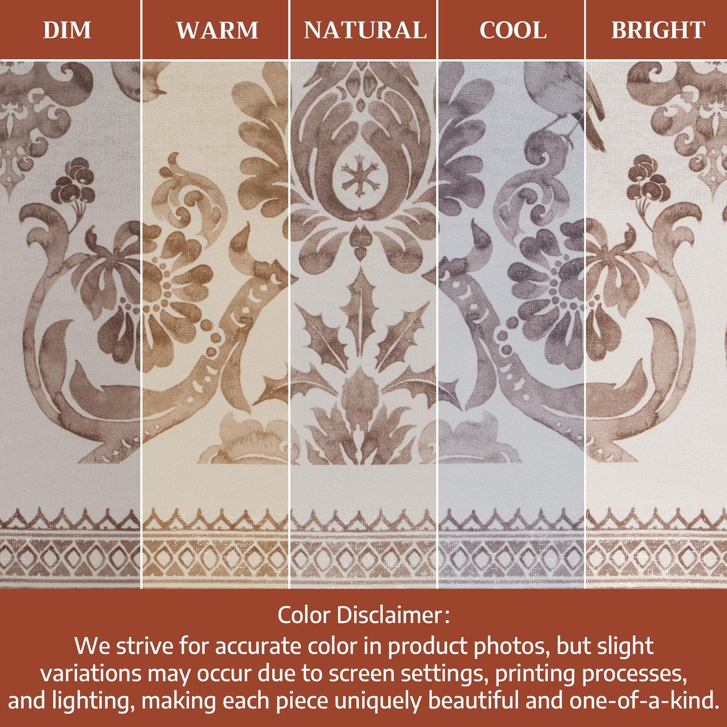 Maison d' Hermine Table Cloth Round Table 100% Cotton 63 Inches Fall Tablecloth Reusable Everyday Use for Thanksgiving Christmas Decorations Dining Farmhouse Party (Allure)
