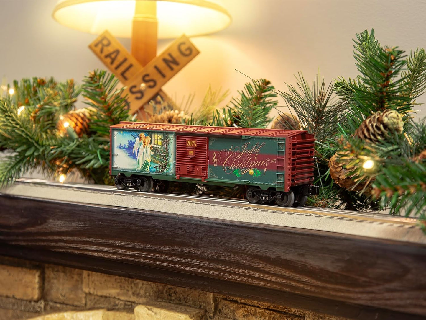 Lionel O Gauge Model Train Boxcar - 2025 Christmas Music Edition | Festive Holiday Decor