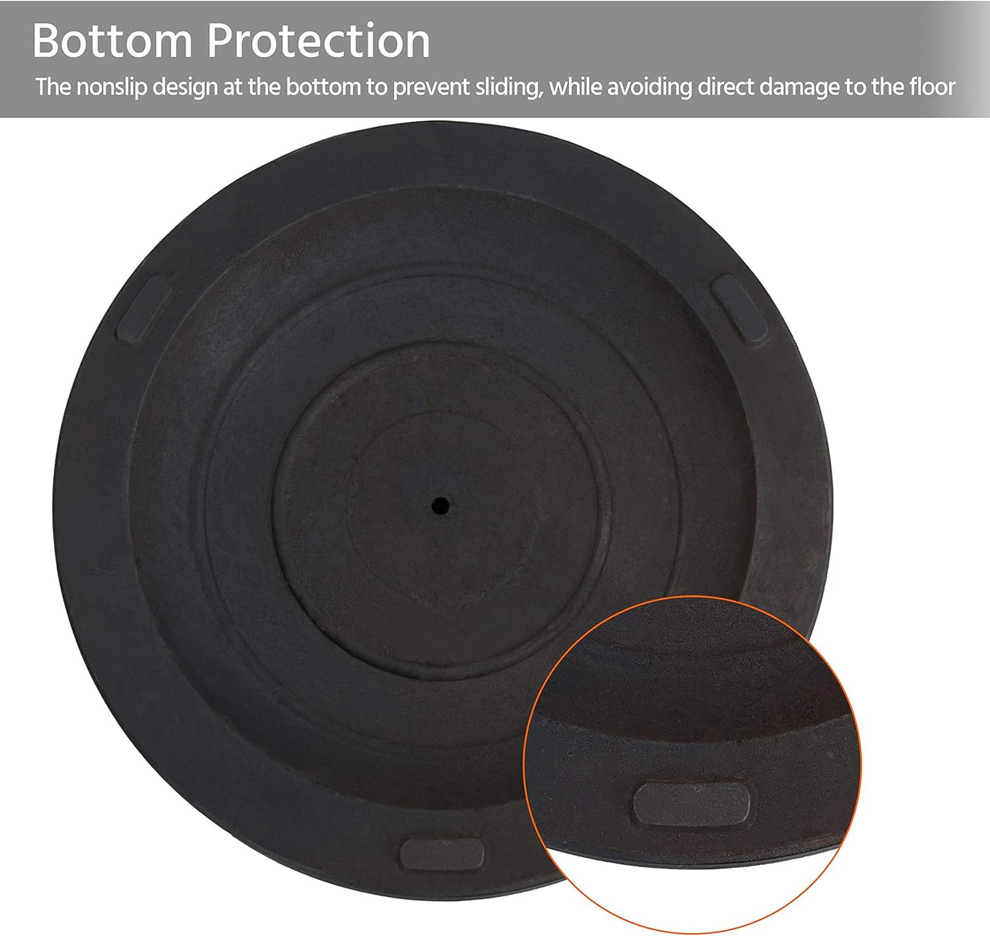 Yaheetech Heavy Duty Outdoor Umbrella Base - 22 lbs 18" Round Stand for Patio & Garden, Black