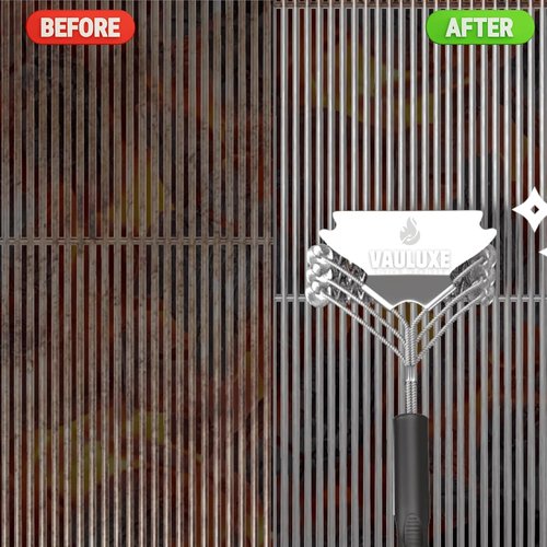 Bristle-Free Grill Brush by [Brand Name] - 18’’ BBQ Cleaner with Safe Spiral Head & Stainless Steel Handle | Perfect for Gas, Charcoal, and Weber Grills