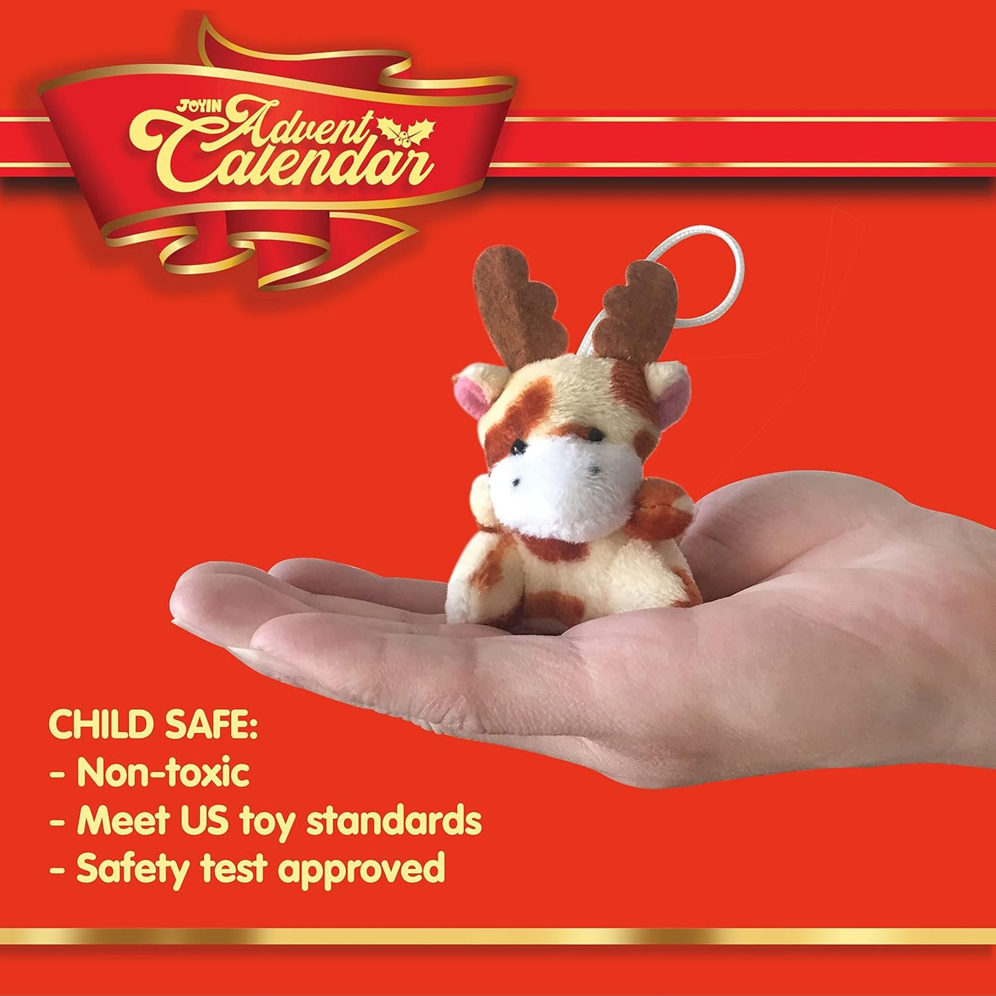 JOYIN Christmas Advent Calendar - 24 Mini Animal Plush Toys for Kids | Countdown to Christmas Fun