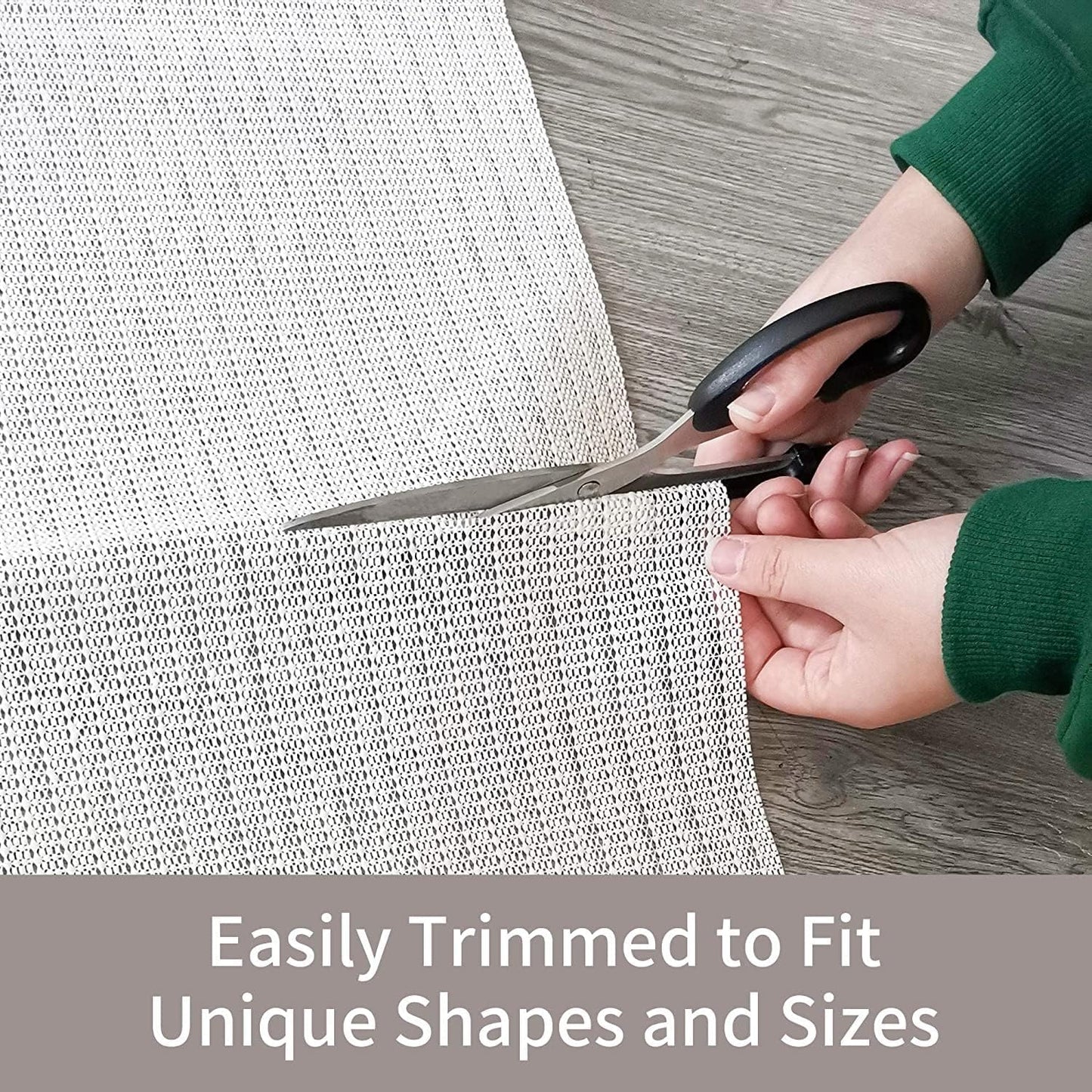 Skiennix Non-Slip Rug Pad - Extra Strong 4 FT Round Gripper for Hard Surface Floors
