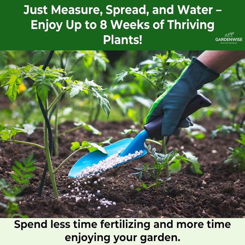 10-10-10 Plant Fertilizer - Slow Release All-Purpose Granular for Vegetables & Flowers | 1/2 Quart