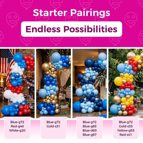 Bezente Royal Blue Latex Party Balloons - 30 Pack 18 inch Round Helium Matte Dark Blue Balloons for Graduation Men Birthday Gender Reveal Wedding Under The Sea Ocean Theme Boho Party Decorations