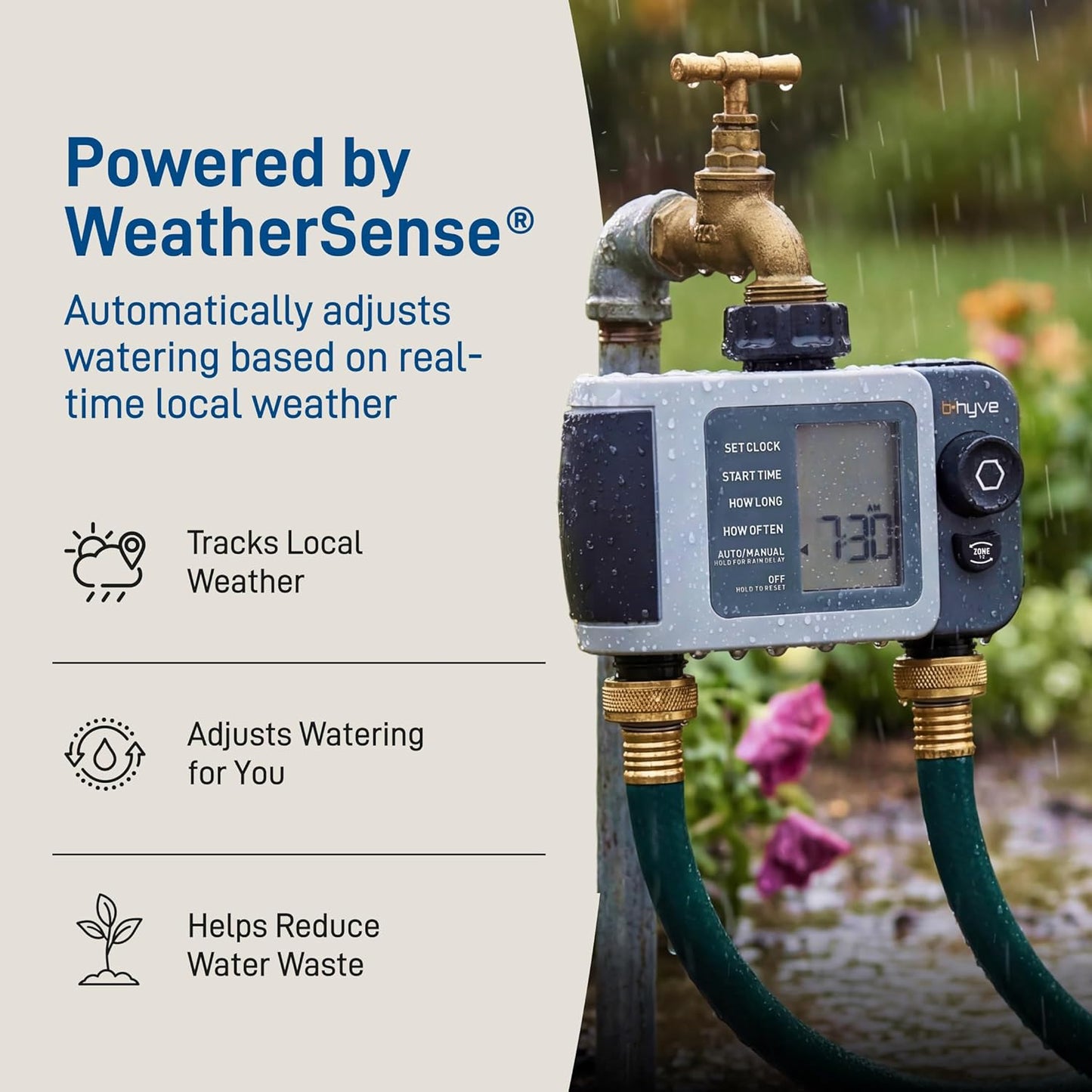 Orbit 24637 B-Hyve XD Smart Hose Watering Timer - Wi-Fi Hub, 2-Port for Efficient Watering