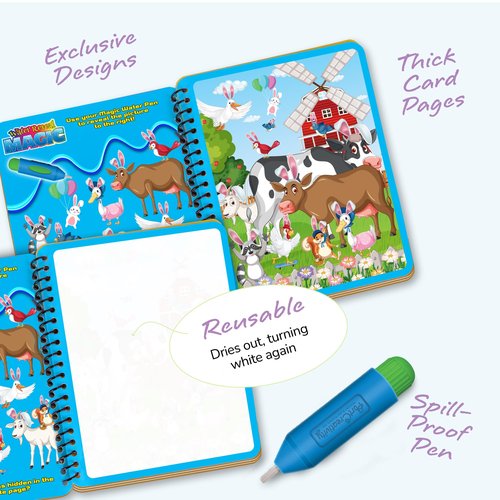 Easter Basket Stuffers for Toddlers, 4 Pack Easter Water Coloring Books for Kids, Easter Basket Essentials, Easter Activities Kids, Easter Basket Stuffers, Easter Toys, Easter Basket Ideas Gifts